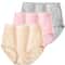Womens Plus Size Cotton High Waist Briefs Breathable Soft Everyday Underwear Three Piece Set 13