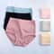 Womens Plus Size Cotton High Waist Briefs Breathable Soft Everyday Underwear Three Piece Set 4