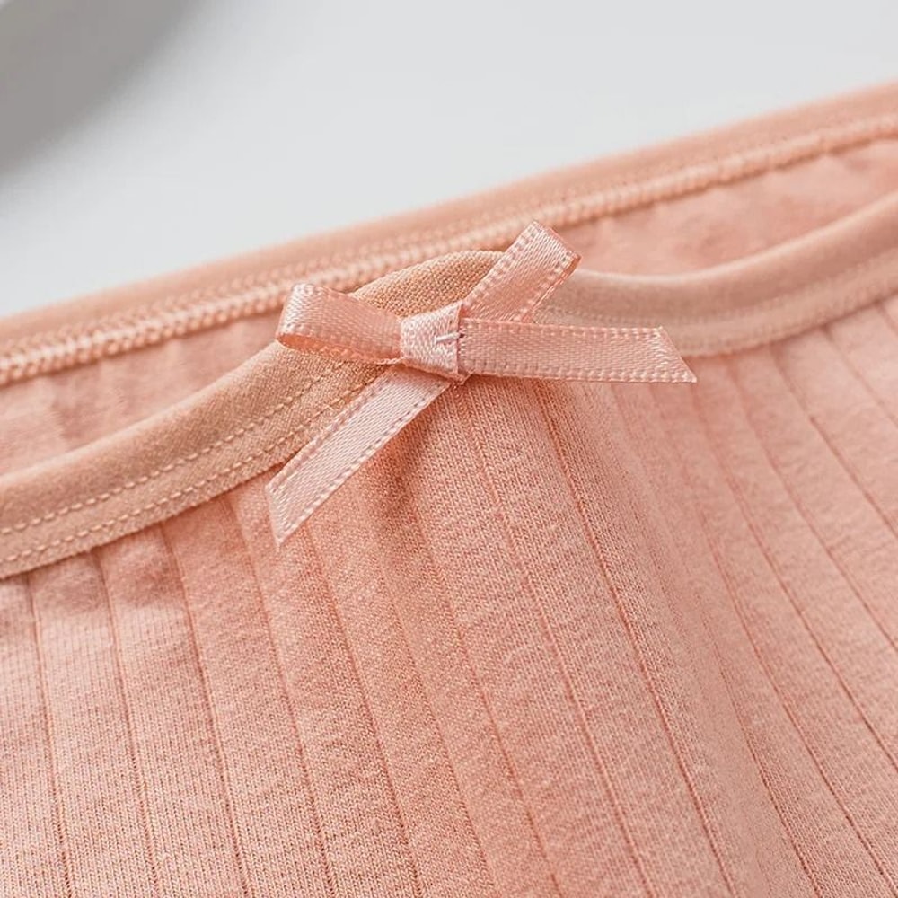 Womens Cotton Breathable Brief Underwear Soft Stretch Everyday Panties Six Piece Set 5