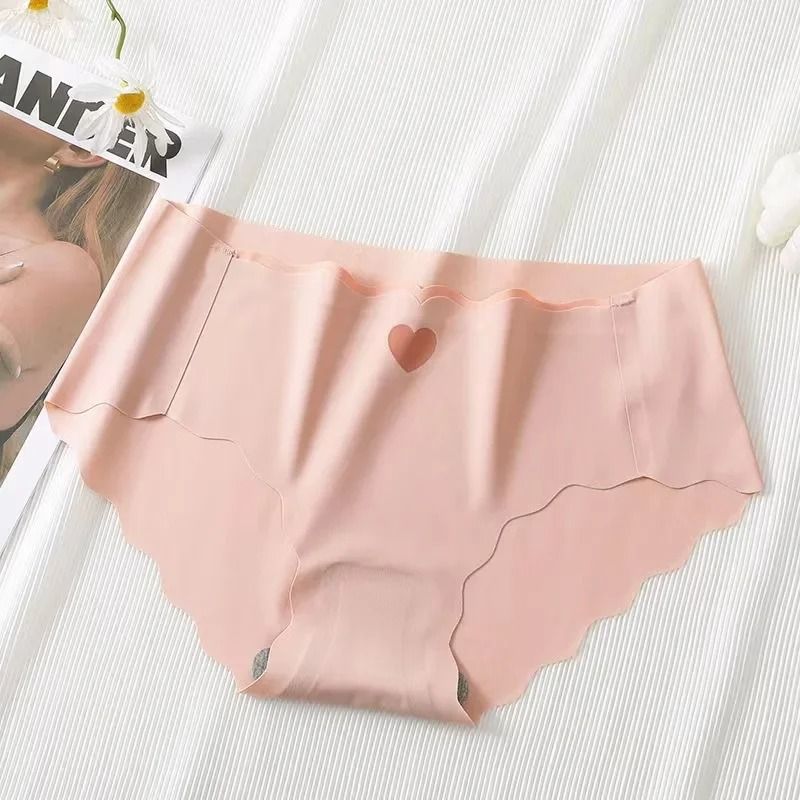 6 Piece Seamless Ice Silk Cotton Underwear Set For Women Breathable Mid Rise Comfort Briefs 15