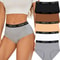 5 Piece Seamless Cotton High Waist Briefs For Women Breathable Stretch Comfort Underwear Set 5