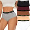 5 Piece Seamless Cotton High Waist Briefs For Women Breathable Stretch Comfort Underwear Set 6