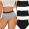 5 Piece Seamless Cotton High Waist Briefs For Women Breathable Stretch Comfort Underwear Set 7