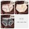 3 Piece Floral Lace Seamless Briefs For Women Sexy Stretch Underwear Set 8