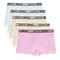 5 Piece Girls Cotton Mid Waist Boxer Briefs Soft Stretch Everyday Underwear Set 10