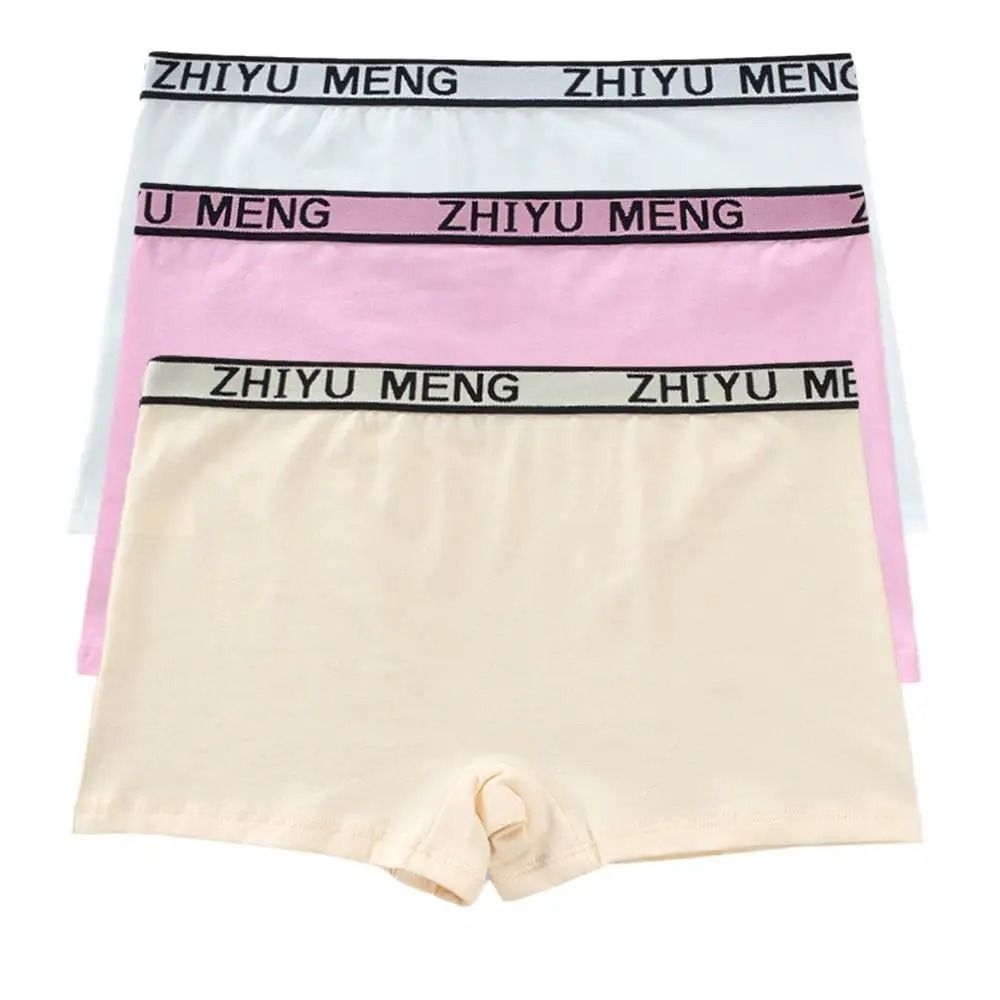 5 Piece Girls Cotton Mid Waist Boxer Briefs Soft Stretch Everyday Underwear Set 2