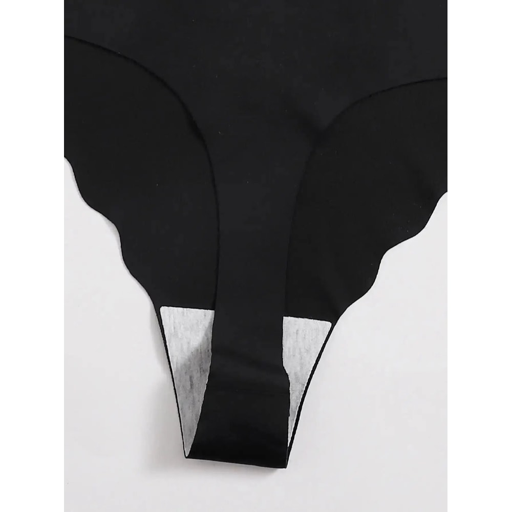 5 Piece Seamless Thong Panties Set Soft Breathable G String Underwear For Women 3