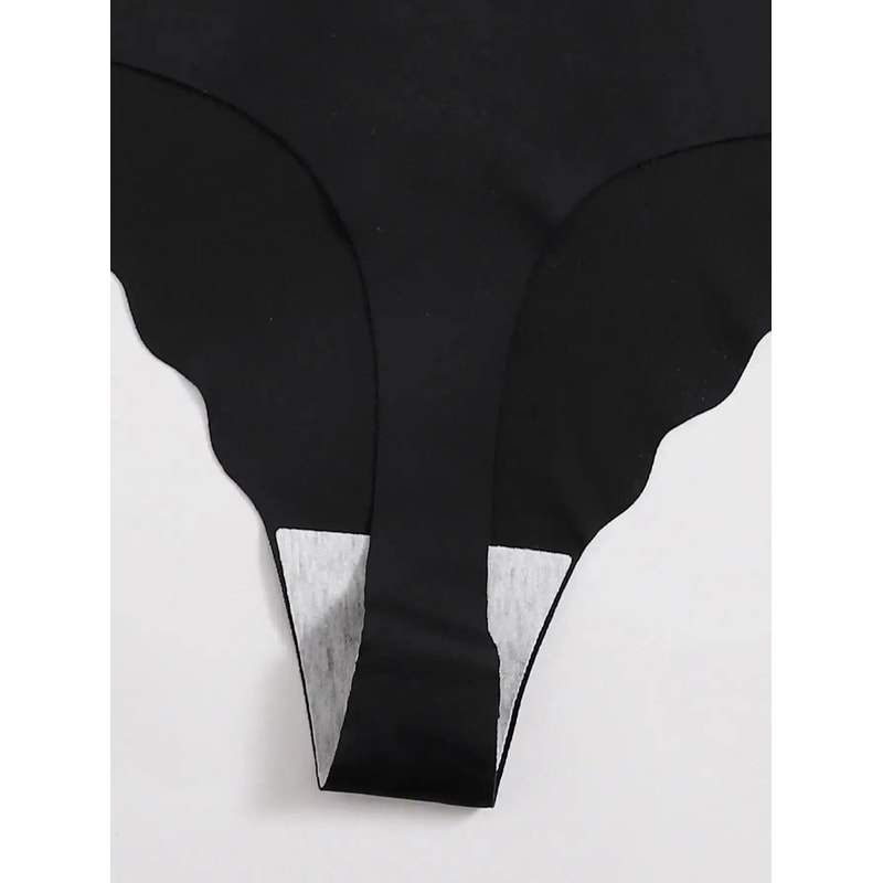 5 Piece Seamless Thong Panties Set Soft Breathable G String Underwear For Women 3