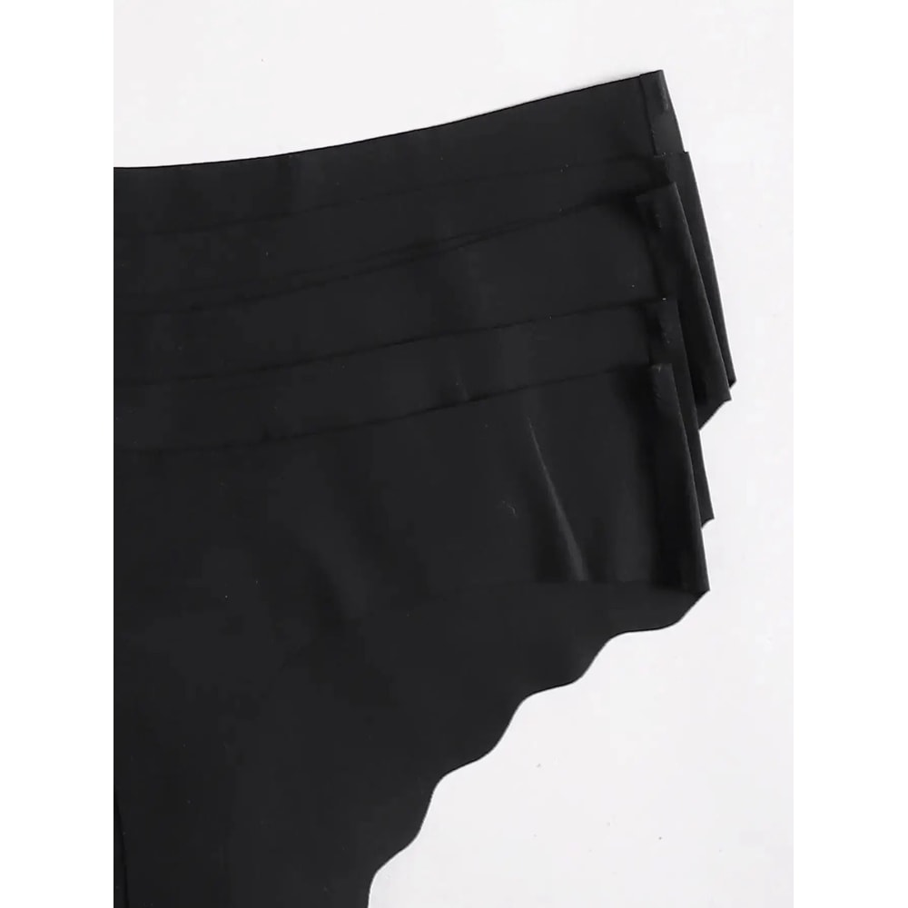 5 Piece Seamless Thong Panties Set Soft Breathable G String Underwear For Women 4