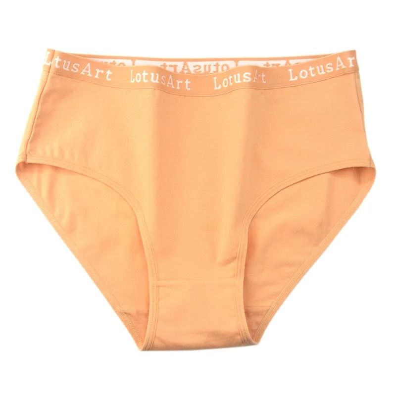 6 Piece High Waist Cotton Panty Set Breathable Solid Color Underwear For Women 7