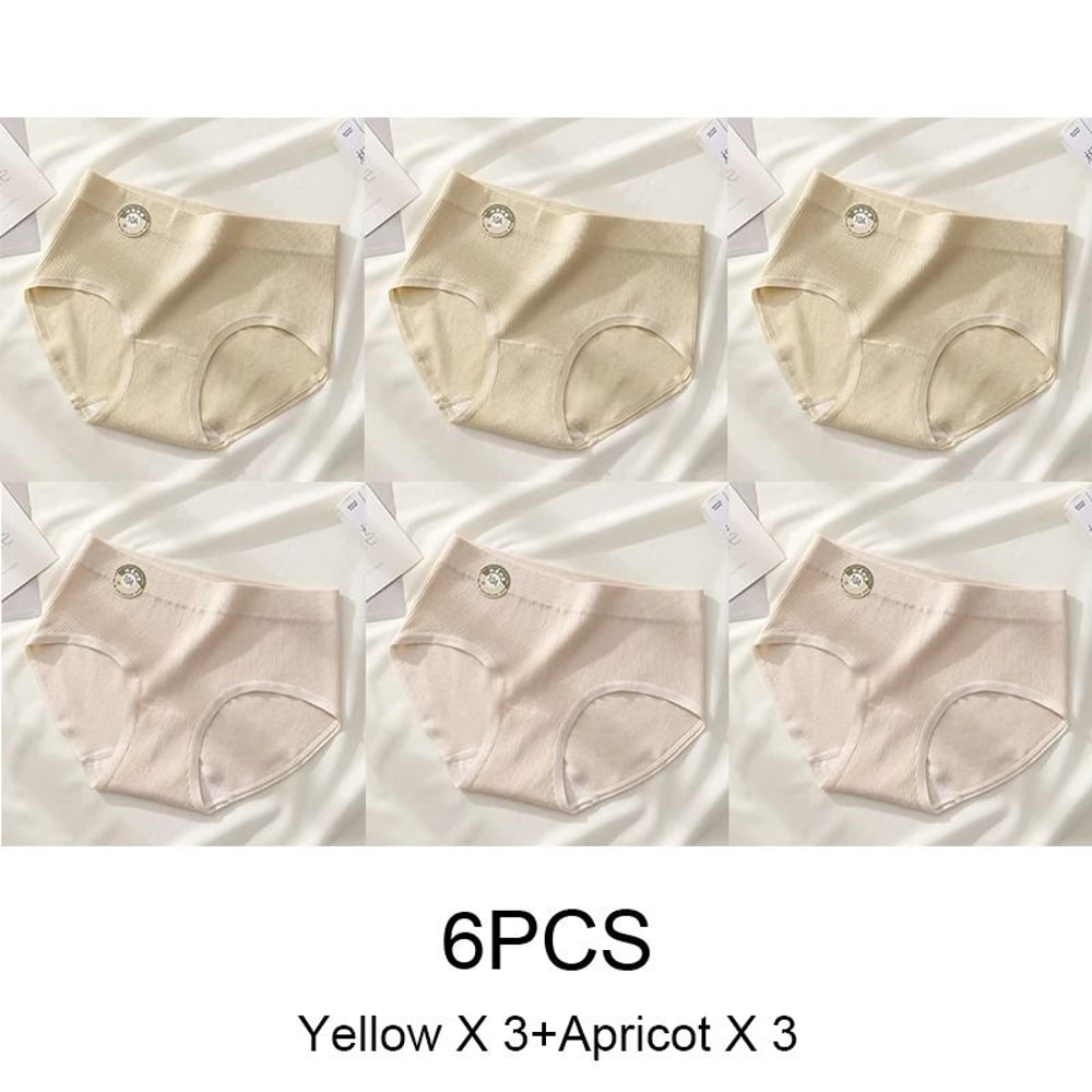 Seamless Sports Style Panties Set For Women Soft Stretch Solid Briefs 10