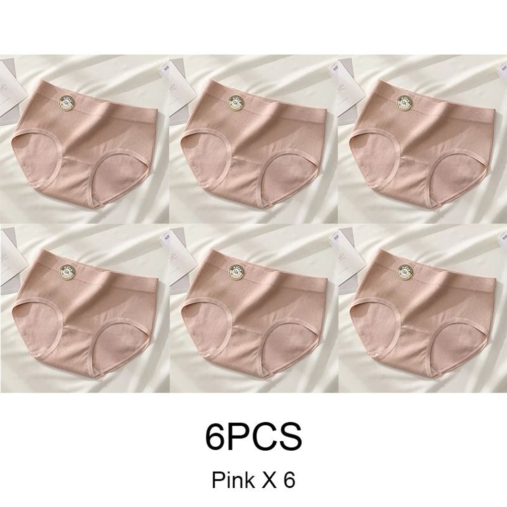 Seamless Sports Style Panties Set For Women Soft Stretch Solid Briefs 11