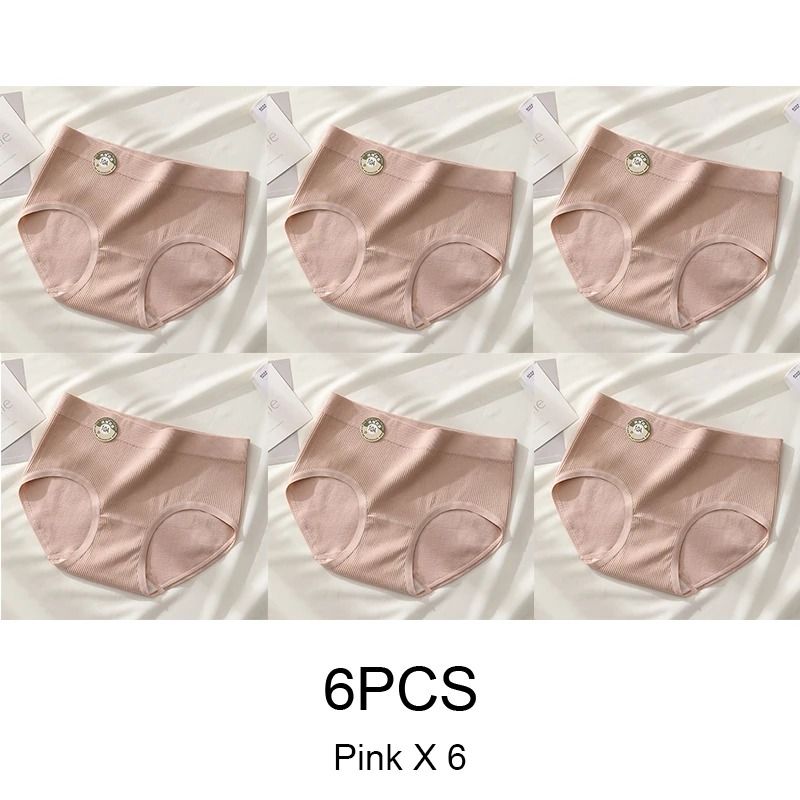 Seamless Sports Style Panties Set For Women Soft Stretch Solid Briefs 11