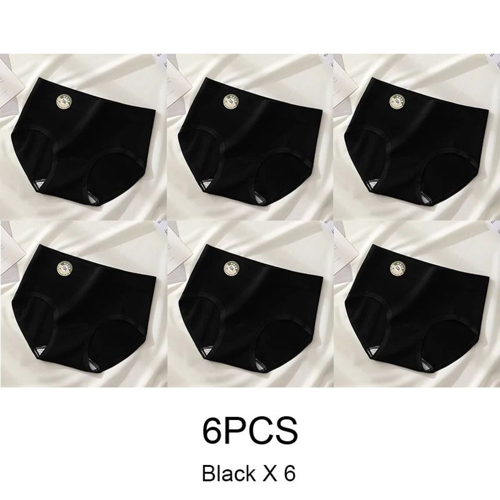 Seamless Sports Style Panties Set For Women Soft Stretch Solid Briefs 12