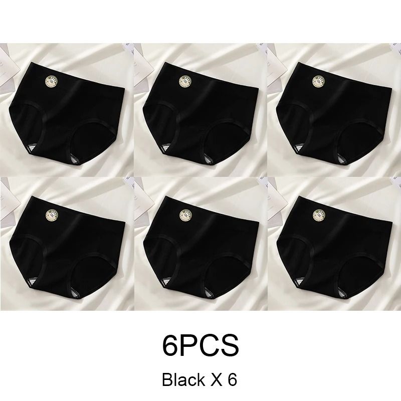 Seamless Sports Style Panties Set For Women Soft Stretch Solid Briefs 12