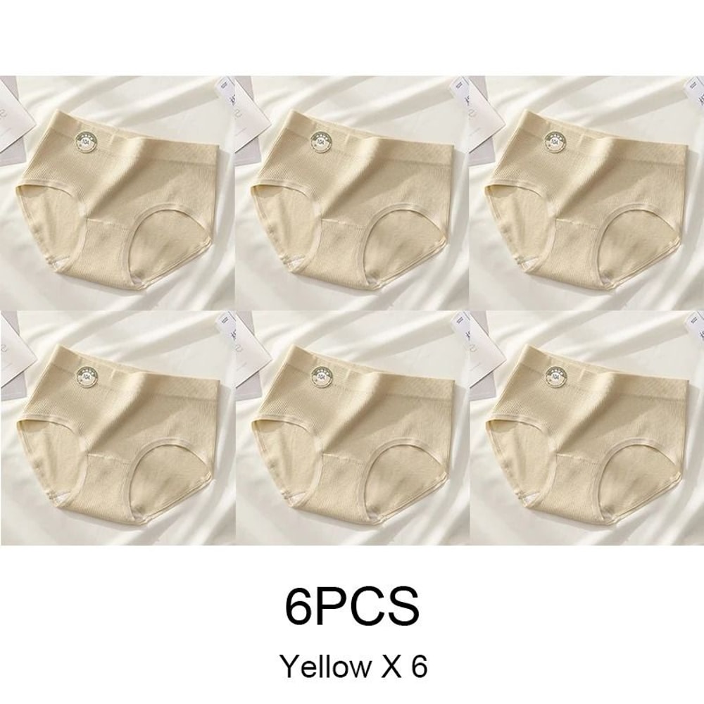 Seamless Sports Style Panties Set For Women Soft Stretch Solid Briefs 13