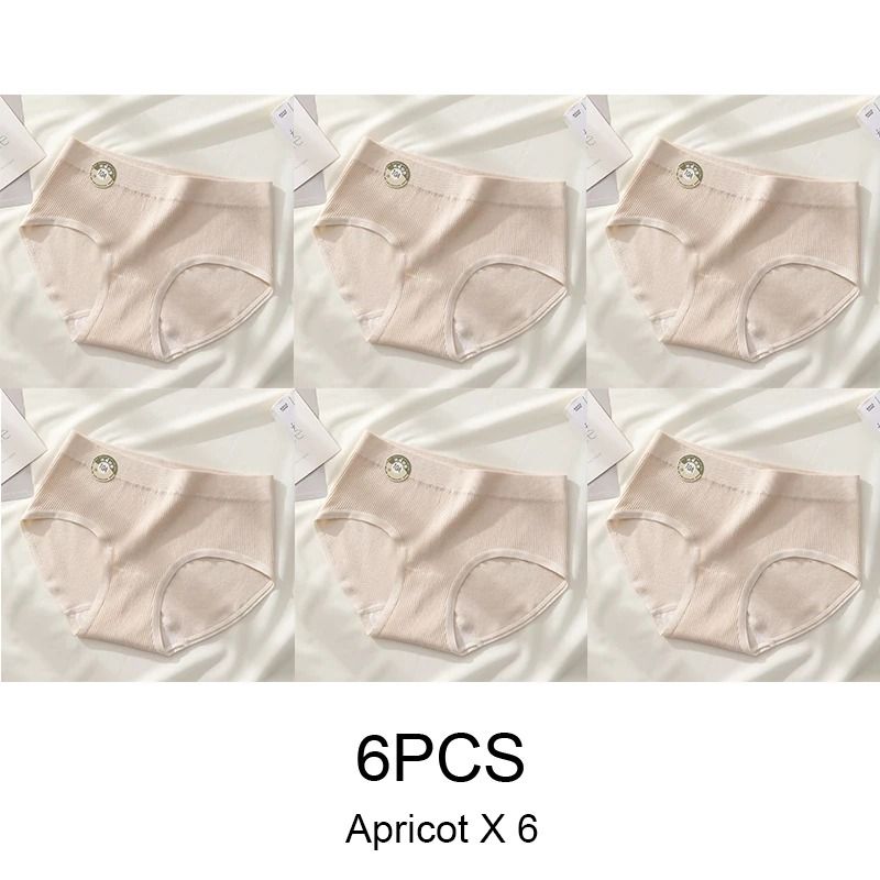 Seamless Sports Style Panties Set For Women Soft Stretch Solid Briefs 6