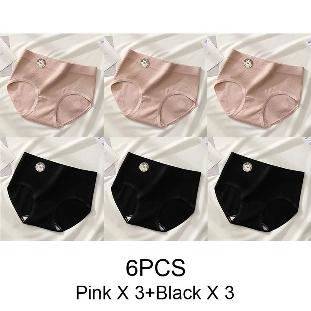 Seamless Sports Style Panties Set For Women Soft Stretch Solid Briefs 8