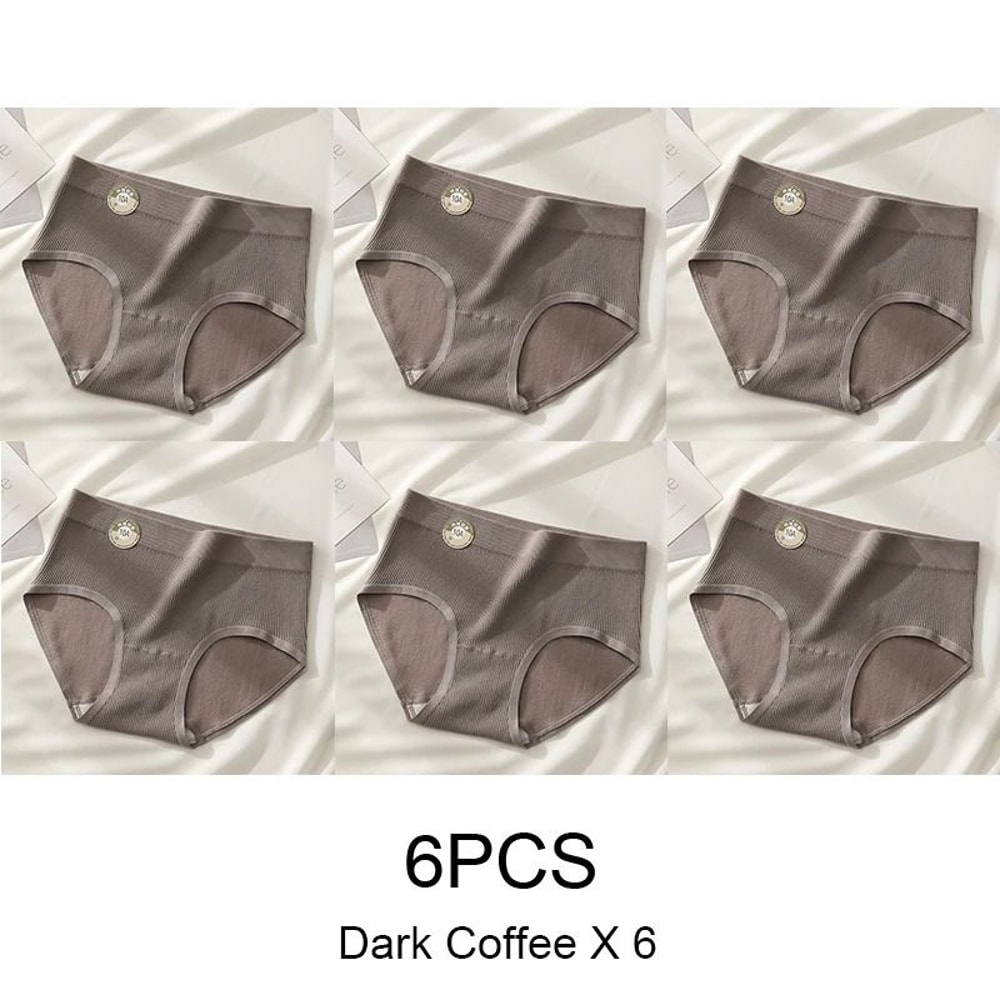 Seamless Sports Style Panties Set For Women Soft Stretch Solid Briefs 15