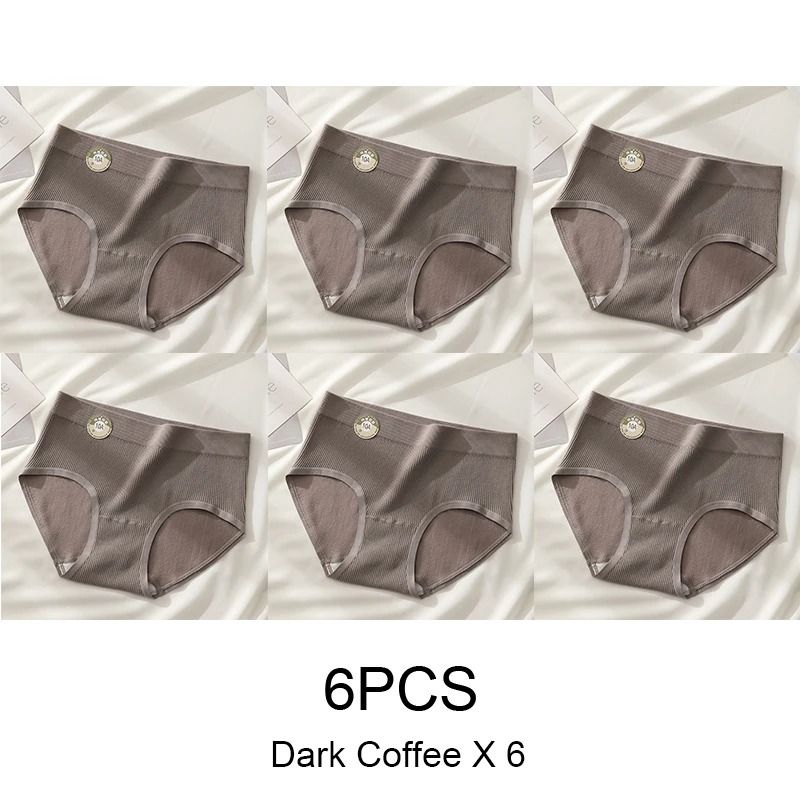 Seamless Sports Style Panties Set For Women Soft Stretch Solid Briefs 15