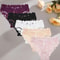 5 Piece Satin Floral Lace Panty Set For Women With Sheer Patchwork And Soft Stretch Fit 5