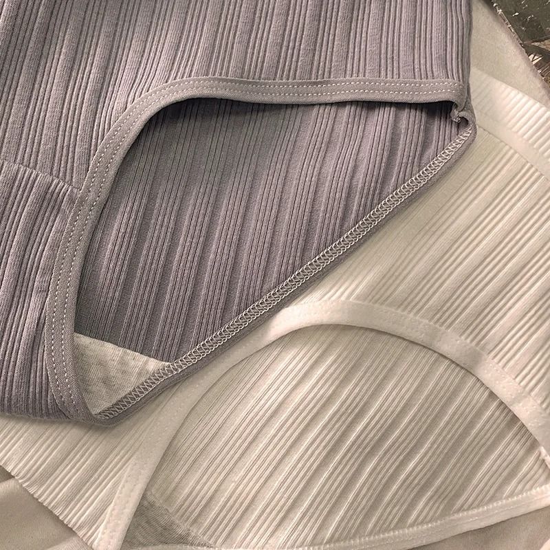 Soft Cotton Brief Panties For Women Breathable Comfortable Everyday Underwear 3 Piece Set 3