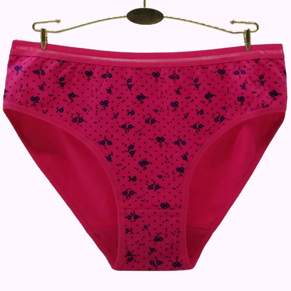 Plus Size Cotton High Waist Briefs Breathable Soft Underwear For Women 6 Piece Set 1