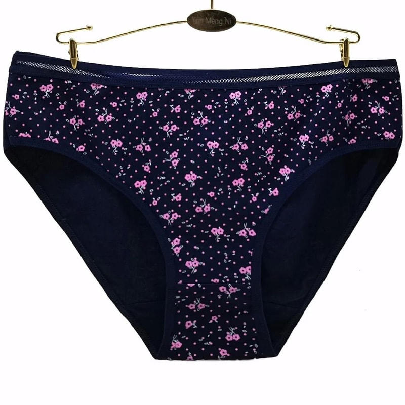 Plus Size Cotton High Waist Briefs Breathable Soft Underwear For Women 6 Piece Set 2