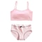 Cotton Girls Training Bra And Briefs Set Soft Wireless Underwear For Teen Girls 9