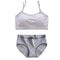 Cotton Girls Training Bra And Briefs Set Soft Wireless Underwear For Teen Girls 10