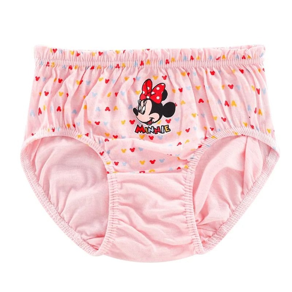Girls Cotton Minnie Cartoon Triangle Underwear Set Soft Briefs For Kids 5