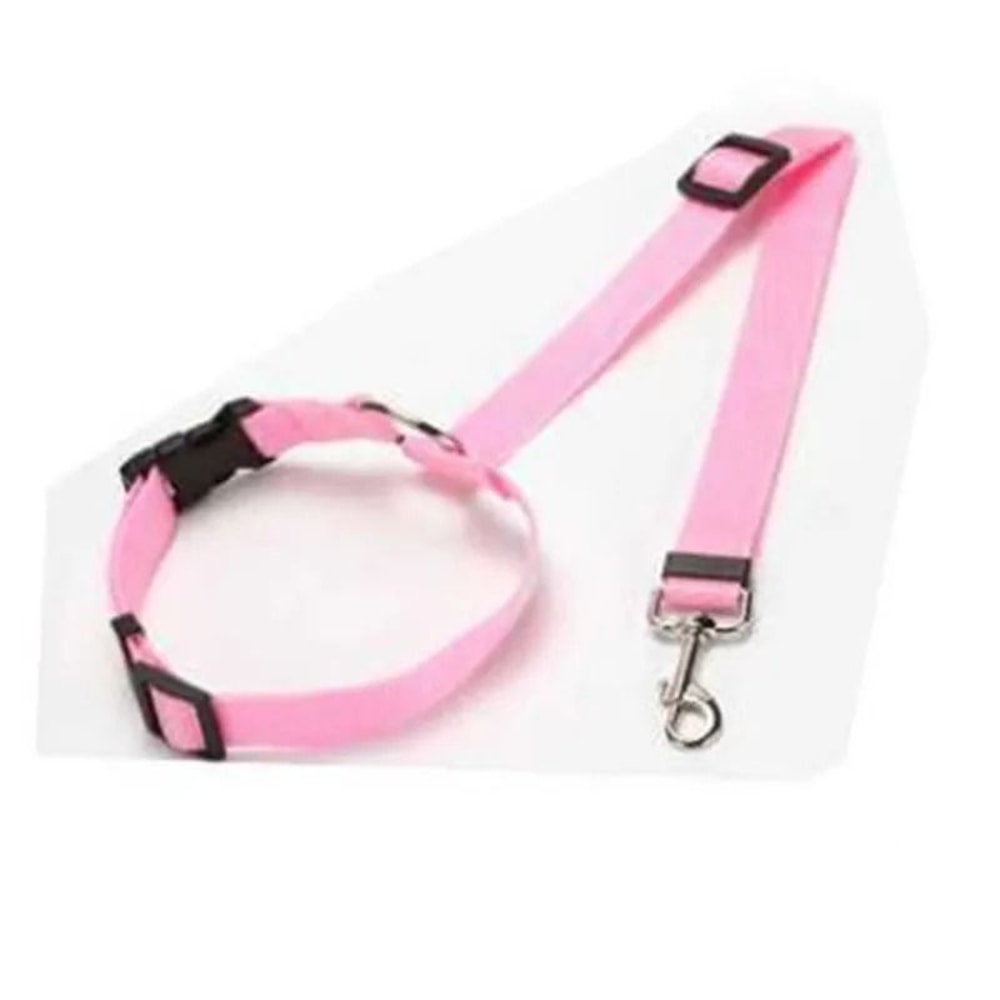 Adjustable Dog Car Seat Belt Nylon Leash Two In One Safety Harness 11