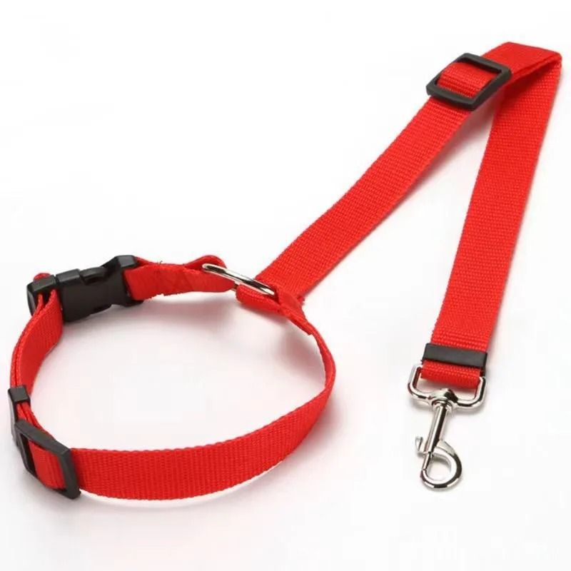 Adjustable Dog Car Seat Belt Nylon Leash Two In One Safety Harness 5