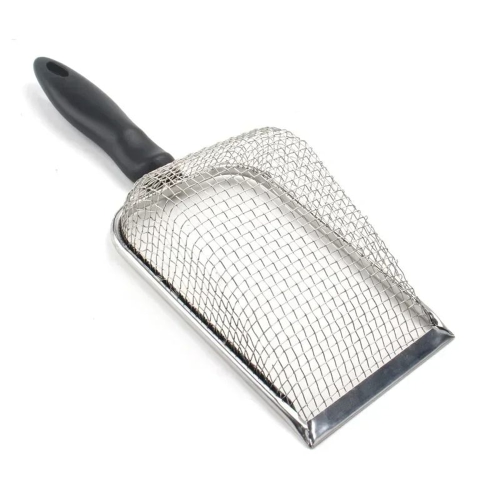 Stainless Steel Cat Litter Scoop Long Handle Metal Waste Shovel 3