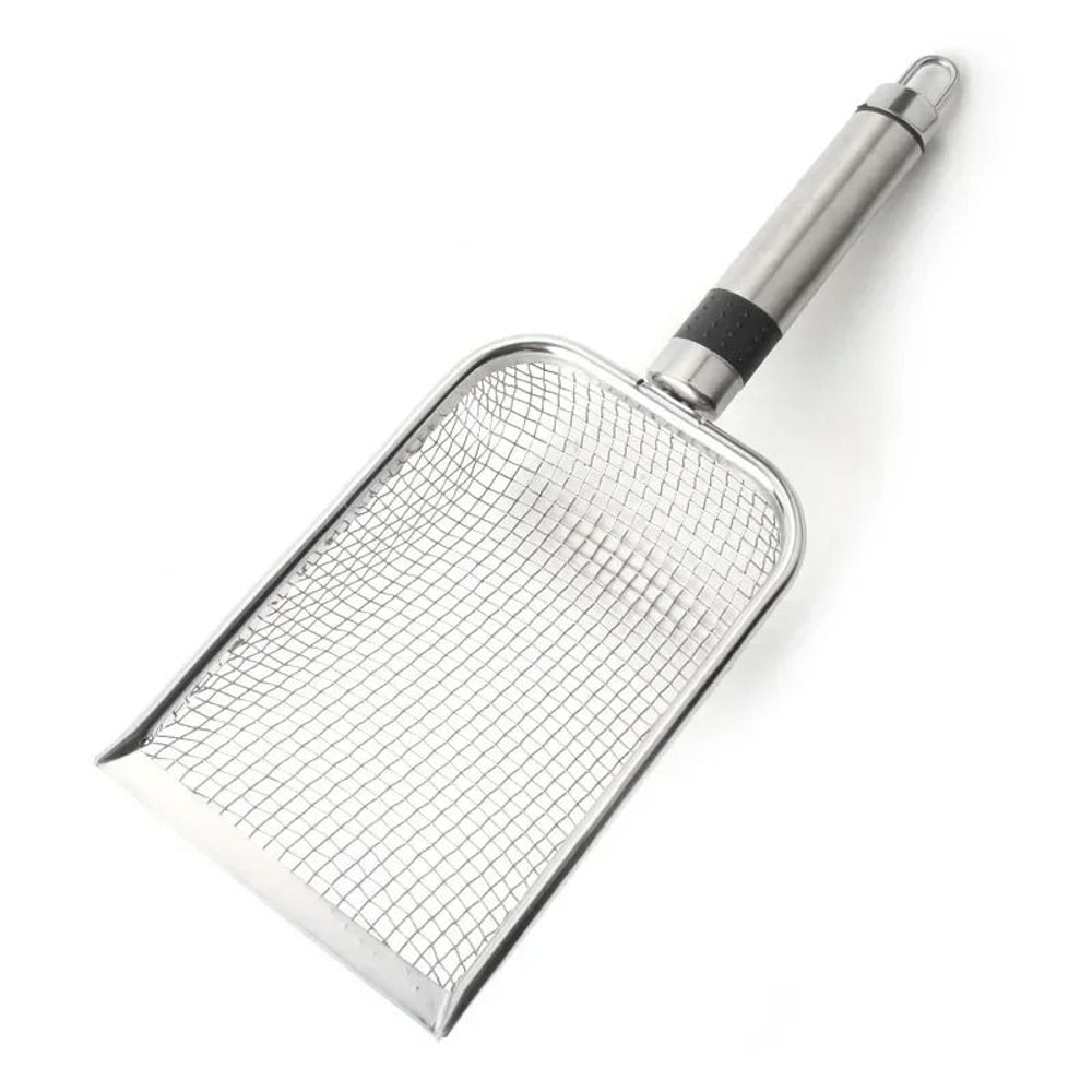 Stainless Steel Cat Litter Scoop Long Handle Metal Waste Shovel 5