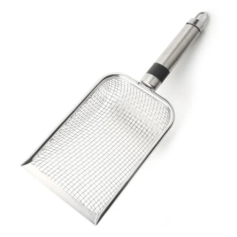 Stainless Steel Cat Litter Scoop Long Handle Metal Waste Shovel 5