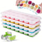 Silicone Ice Cube Tray With Lid 14 Grid Ice Mold For Freezer 0