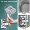 Adjustable Shower Head Holder Wall Mounted Self Adhesive Bracket 2