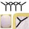Triangle Bed Sheet Holders Adjustable Elastic Clips Mattress Grippers Set 4