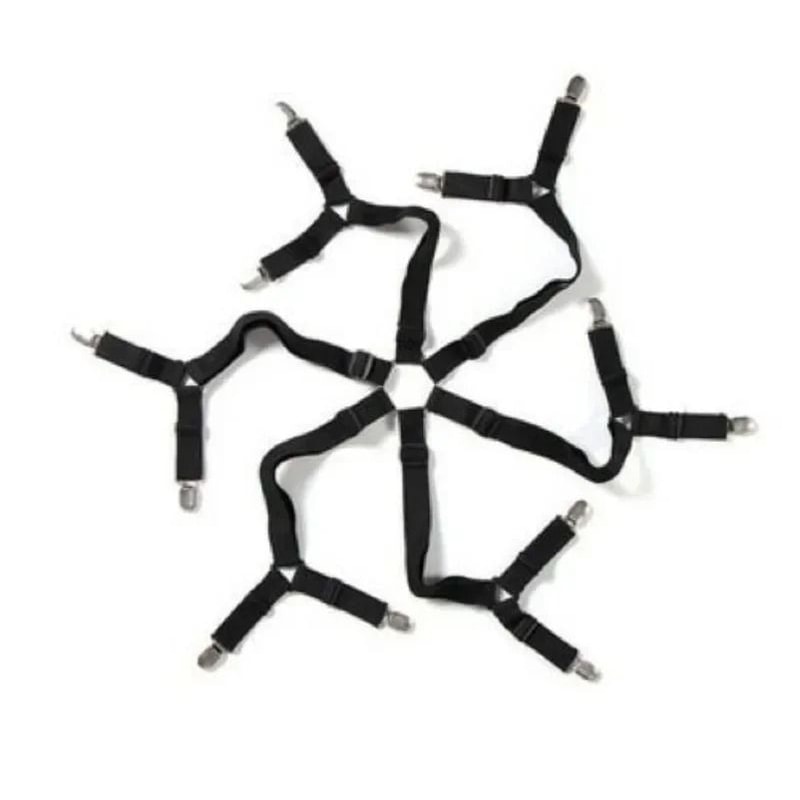 Triangle Bed Sheet Holders Adjustable Elastic Clips Mattress Grippers Set 8