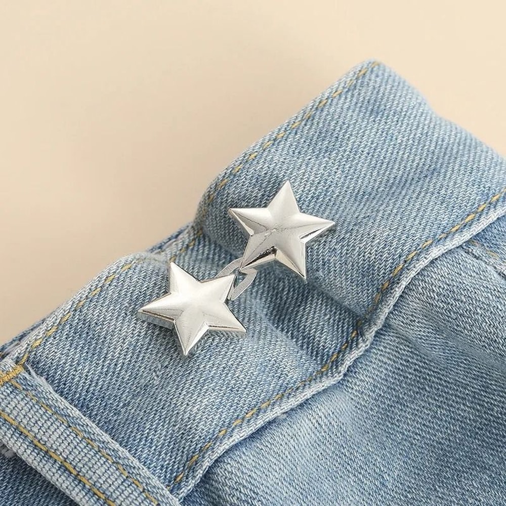 Adjustable Jeans Button Clips Waist Tightener Snap Button Buckle 5