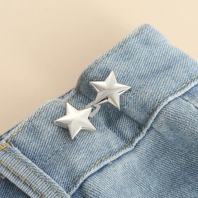 Adjustable Jeans Button Clips Waist Tightener Snap Button Buckle 7