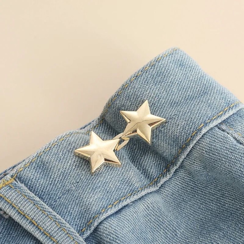 Adjustable Jeans Button Clips Waist Tightener Snap Button Buckle 8