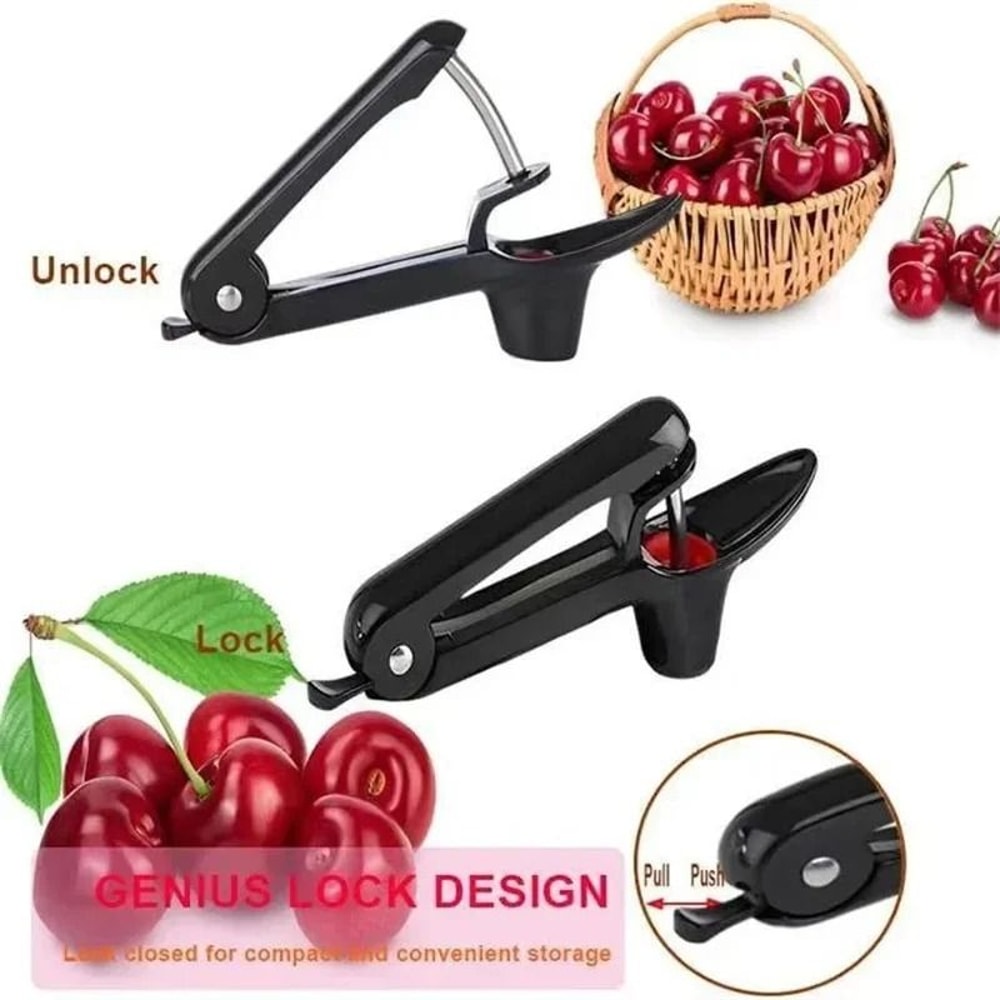 Cherry Pitter Tool Fruit Olive Corer Seed Remover Kitchen Gadget 1