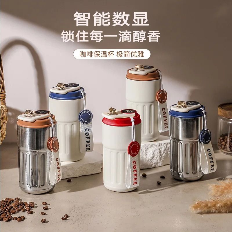 Smart Temperature Display Thermos Bottle 316 Stainless Steel Vacuum Coffee Mug 1