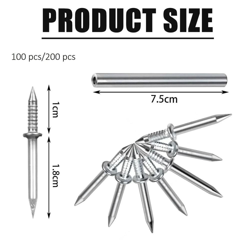 Carbon Steel Non Marking Nails For Seamless Baseboard Installation Set 2