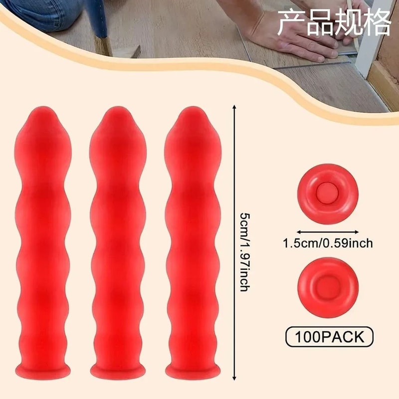 Red Caulk Saving Caps Silicone Caulk Sealer Saver For Open Tubes 2