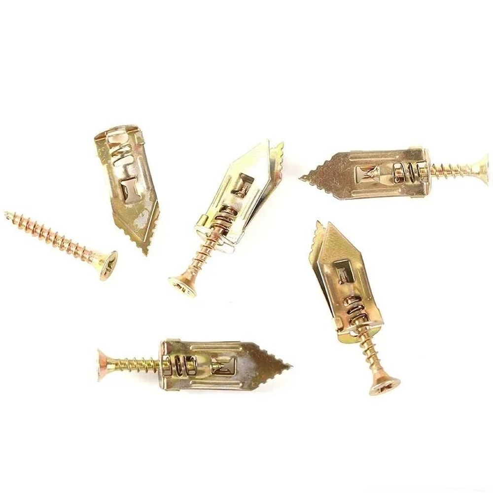 Self Drilling Drywall Anchors Screws Set For Gypsum Plasterboard Installation 4