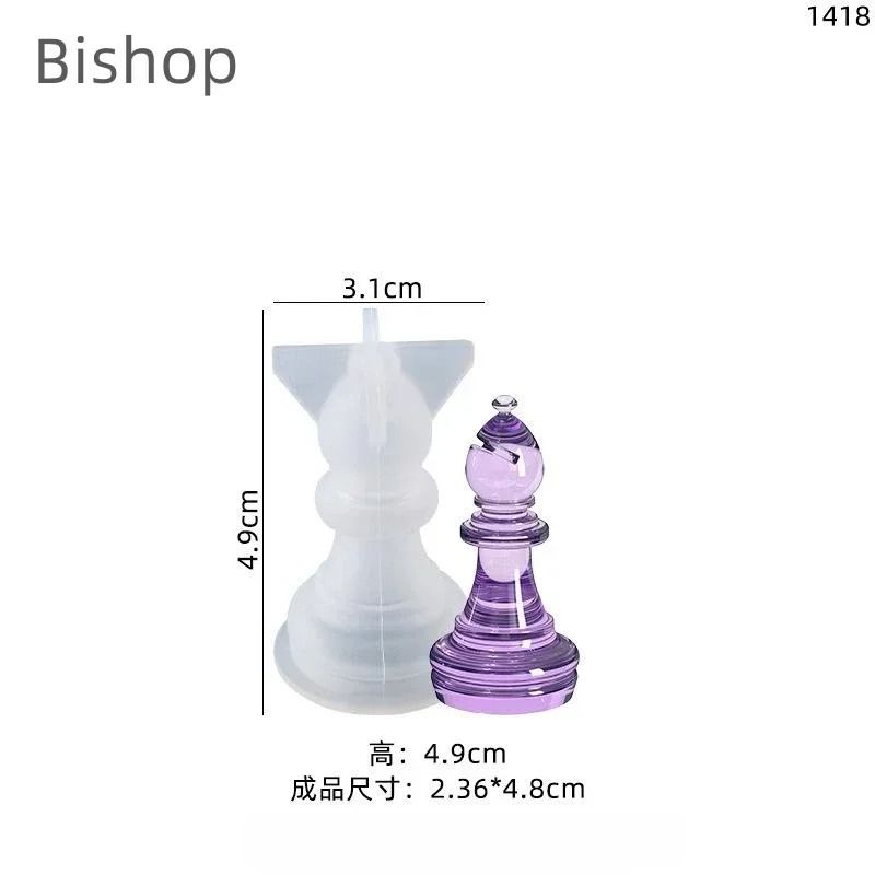 Silicone Chess Mold For DIY Epoxy Resin Casting Handmade Crafts 10