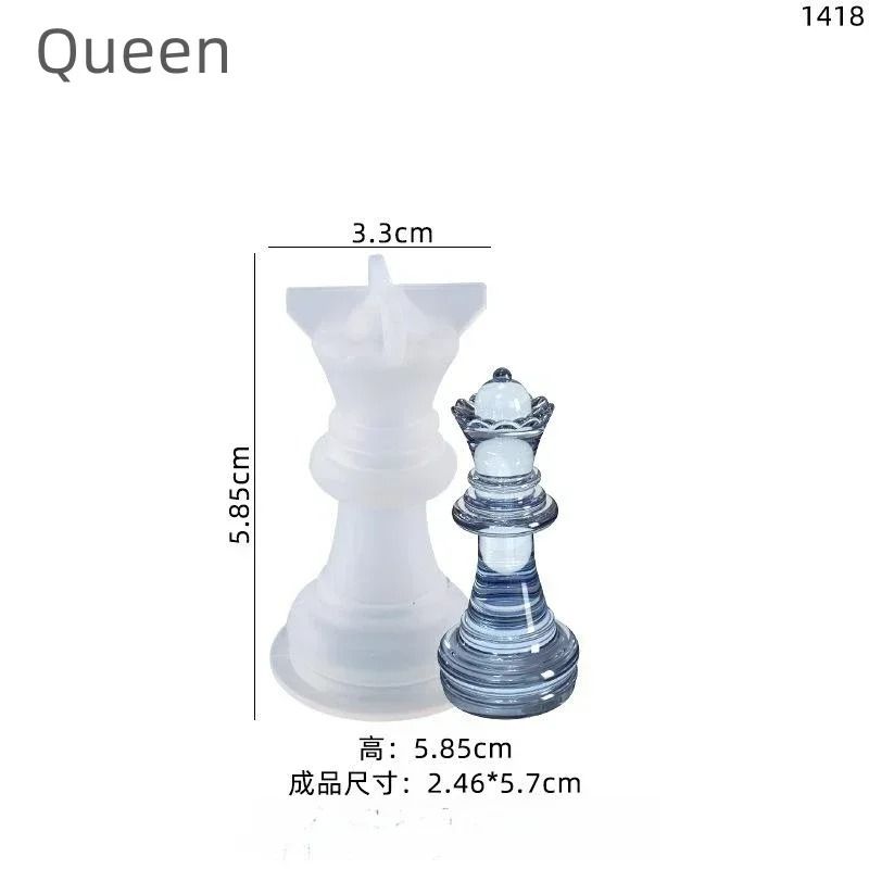 Silicone Chess Mold For DIY Epoxy Resin Casting Handmade Crafts 6